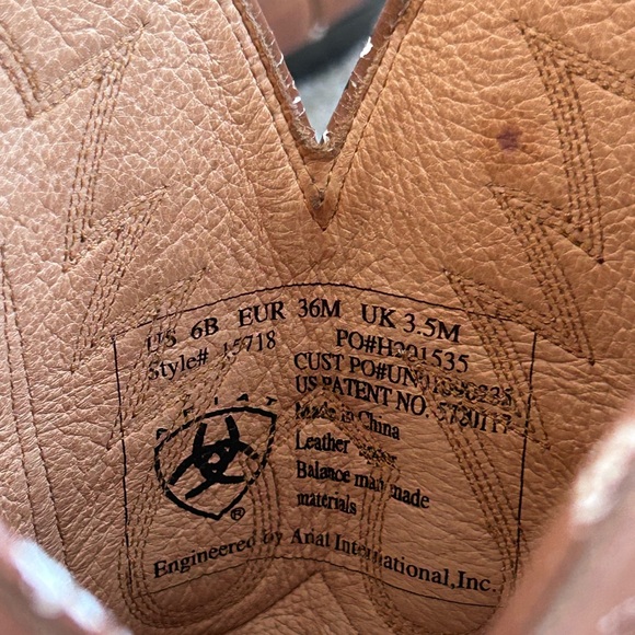 Ariat Women's Heritage X Toe Elastic Wide Calf Western Snip Toe Boot-10040425 - Picture 12 of 12